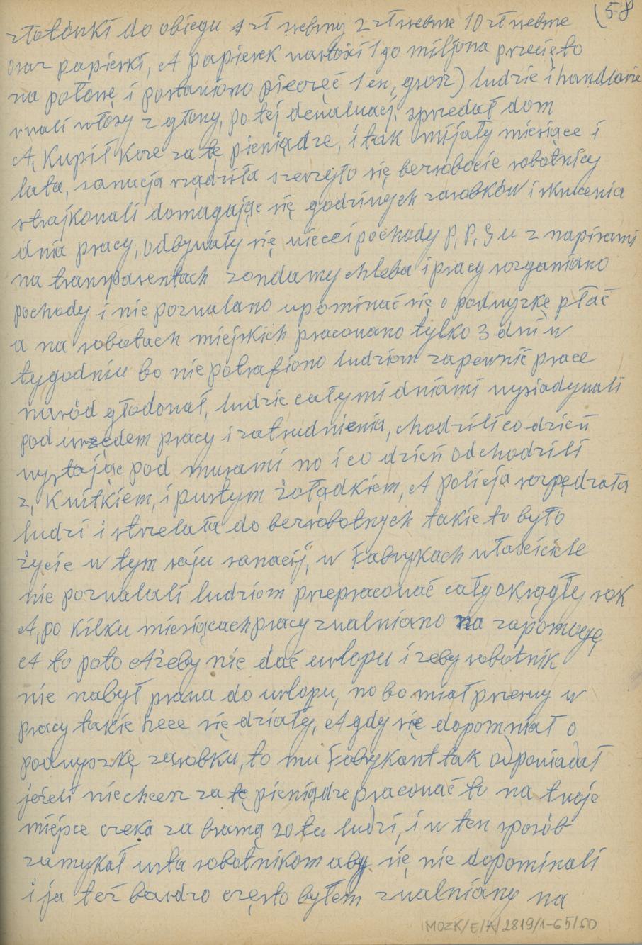 Mój pamiętnik oraz wspomnienia z moich młodych lat i z przeżyć z czasów I wojny światowej, cz. 5