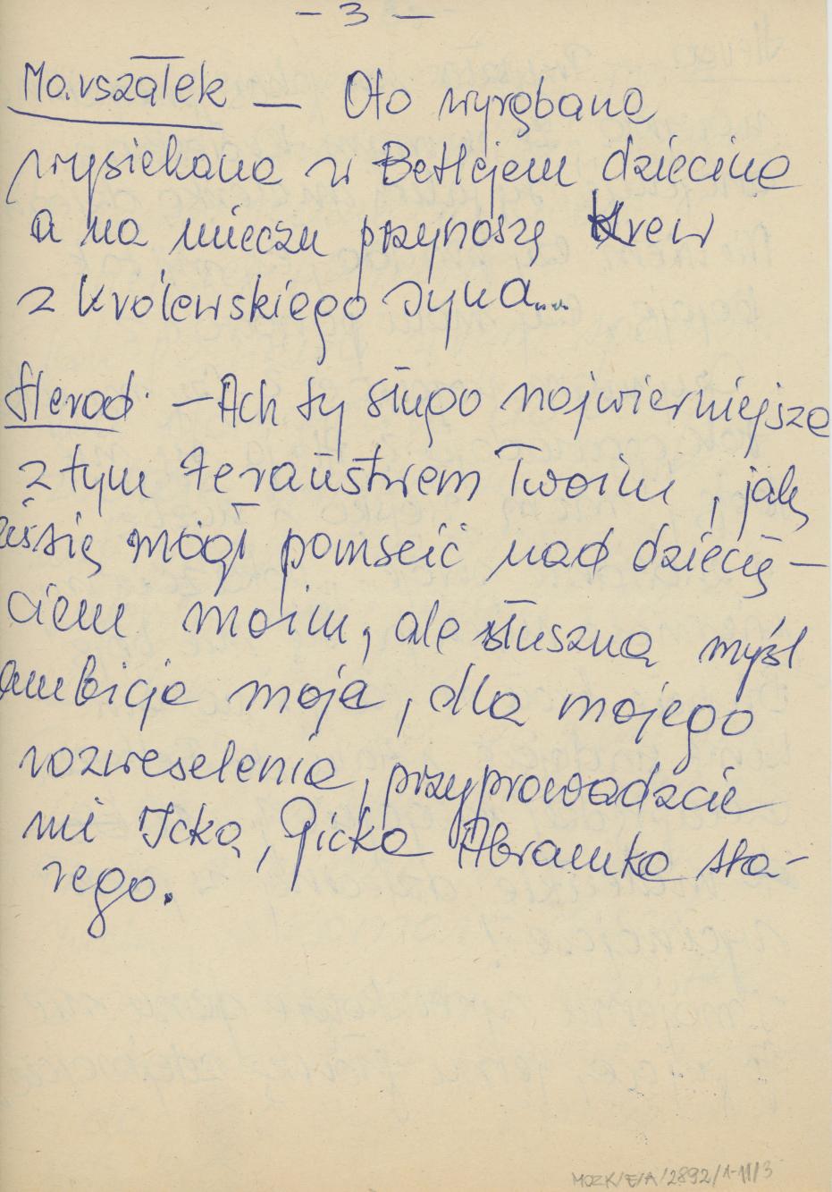 Herody - scenka z przedstawienia