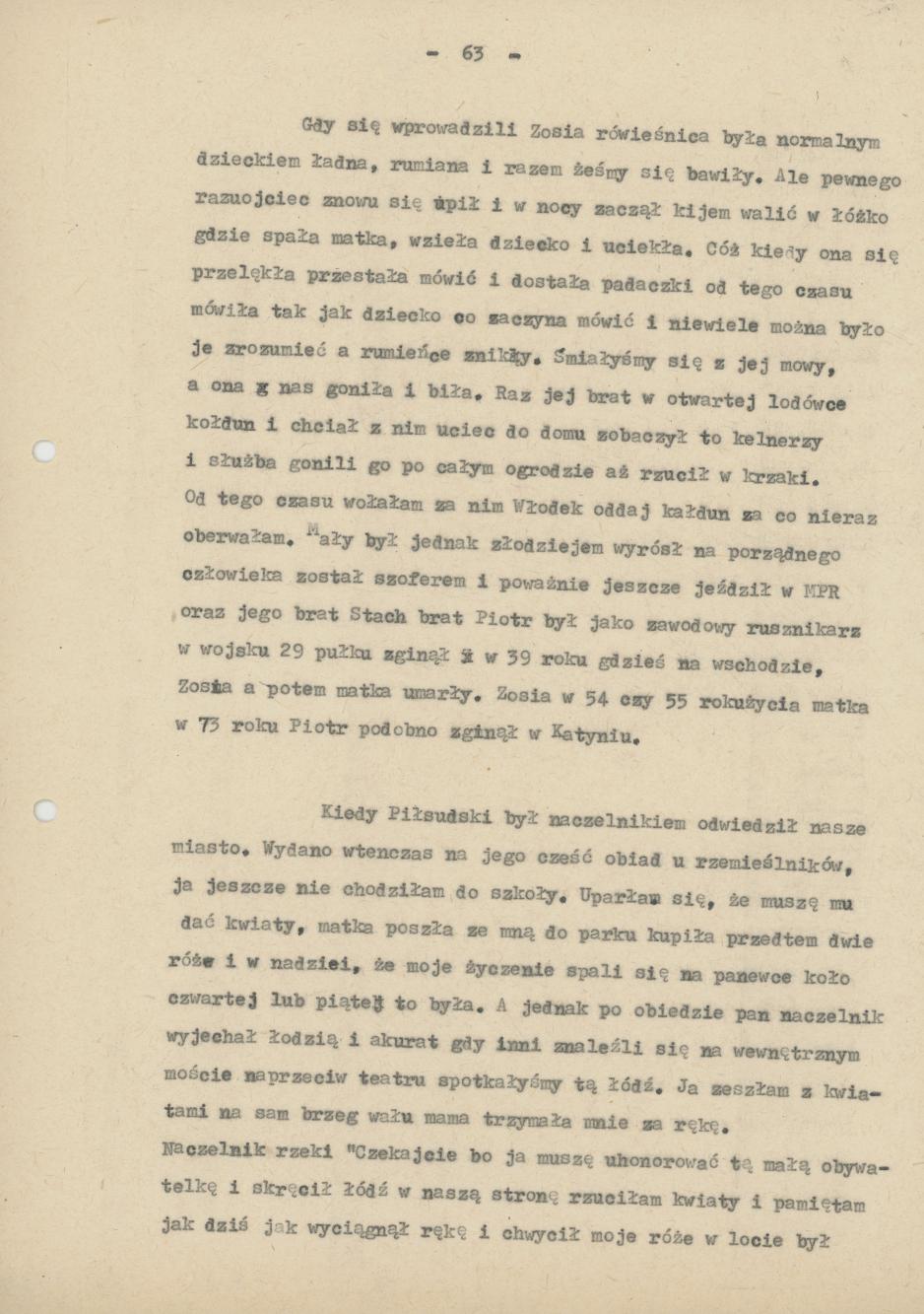 II część Pamiętnika rodzinnego i znajomych "Moi, ja i moje miasto", cz. 5