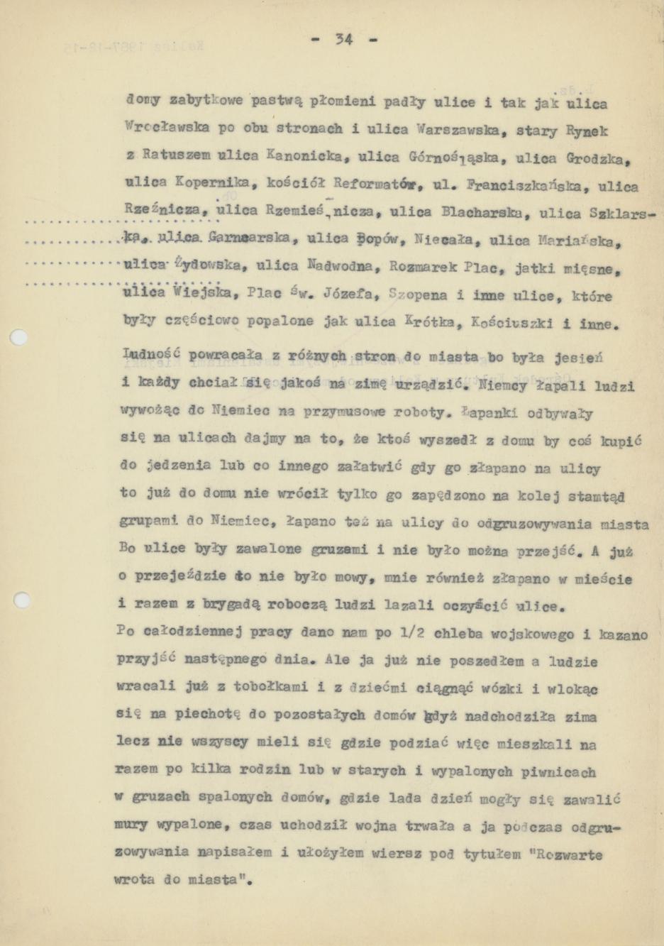 Mój pamiętnik oraz wspomnienia z moich młodych lat i z przeżyć z czasów I wojny światowej, cz. 3