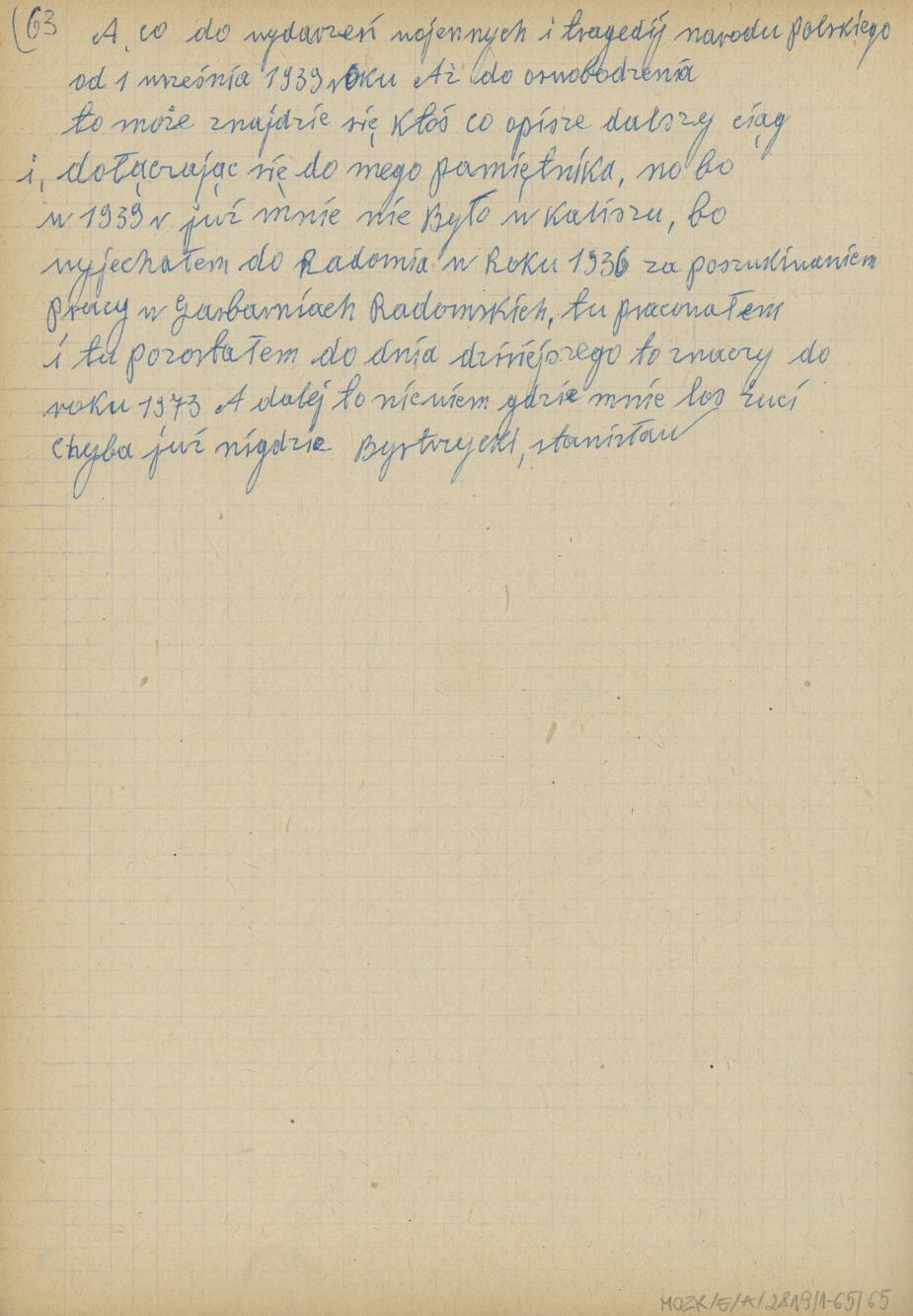 Mój pamiętnik oraz wspomnienia z moich młodych lat i z przeżyć z czasów I wojny światowej, cz. 5