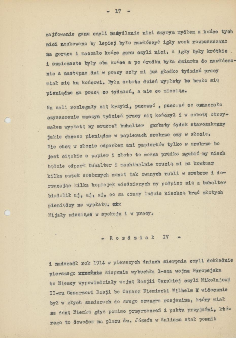 Mój pamiętnik oraz wspomnienia z moich młodych lat i z przeżyć z czasów I wojny światowej, cz. 2
