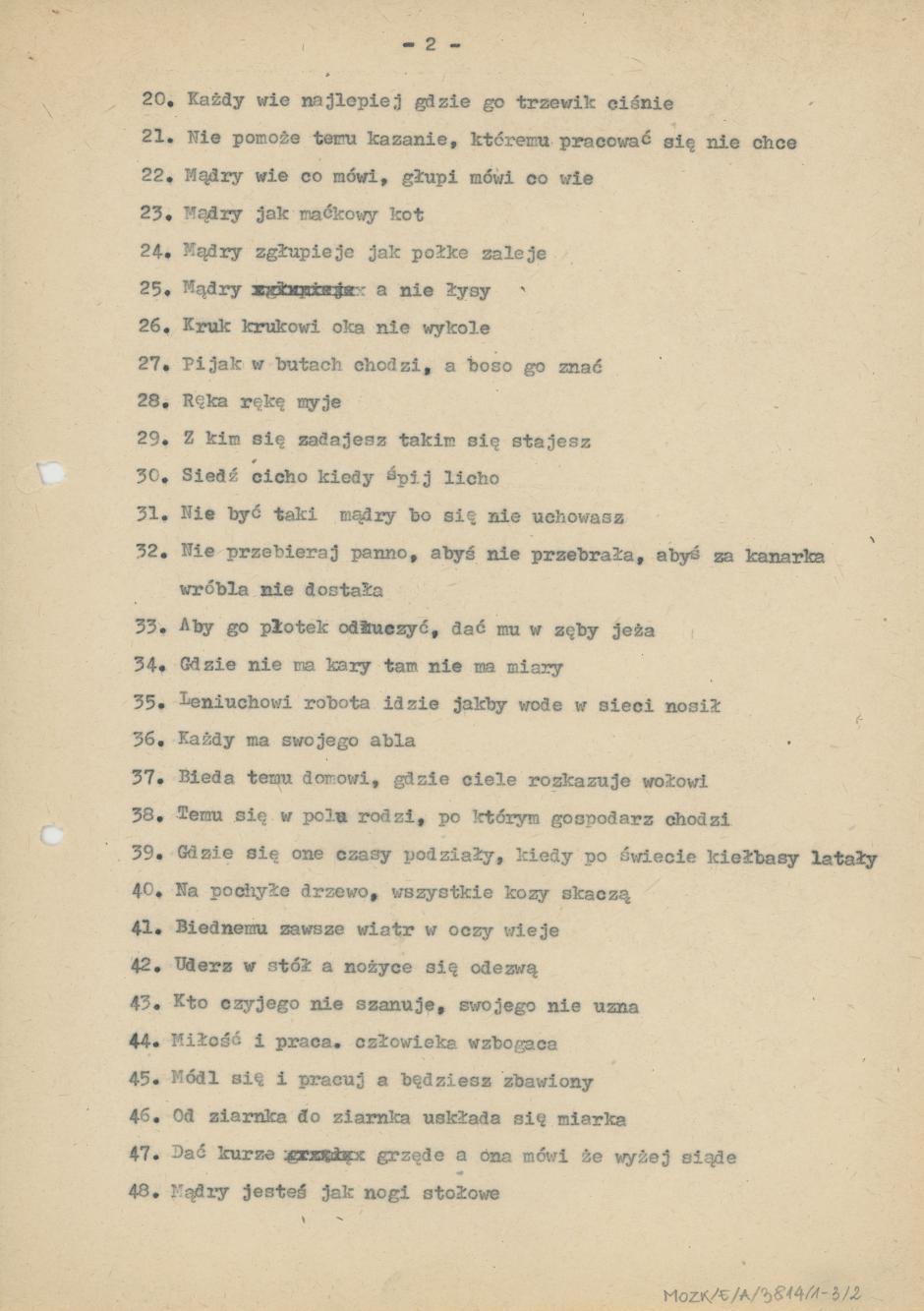 Przysłowia staropolskie