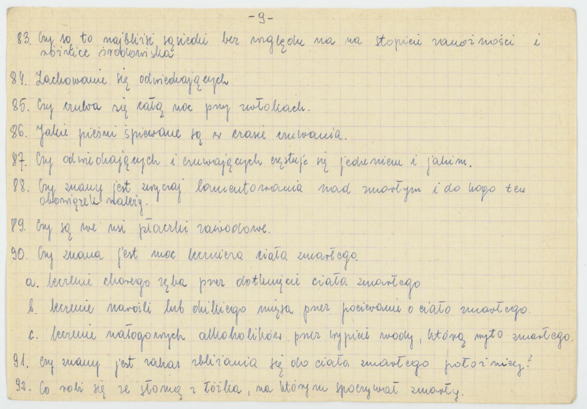 Obrządek pogrzebowy - wytyczne konkursu Koła Miłośników Folkloru Miasta Kalisza, cz. 1