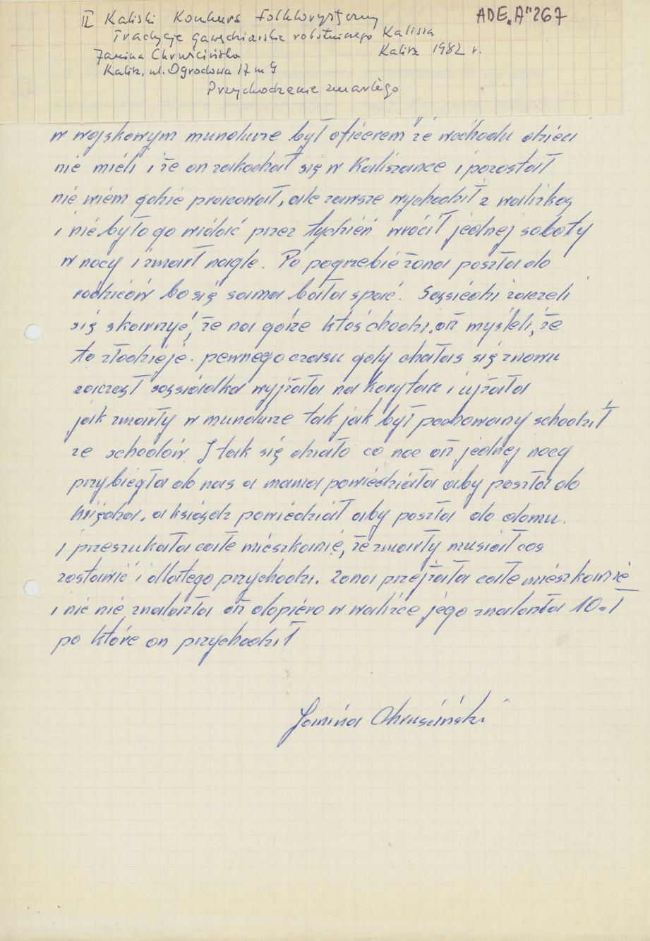 Przychodzenie zmarłego