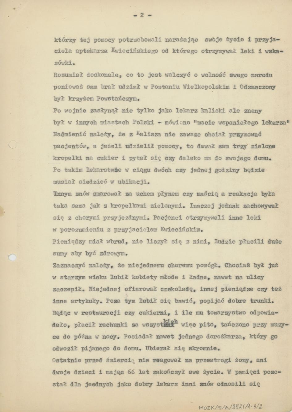 Popularny kaliszanin Wawrzyniec Pawełczyk