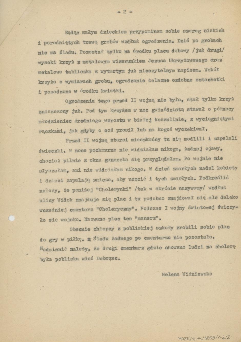 Cmentarz "Cholerynka"