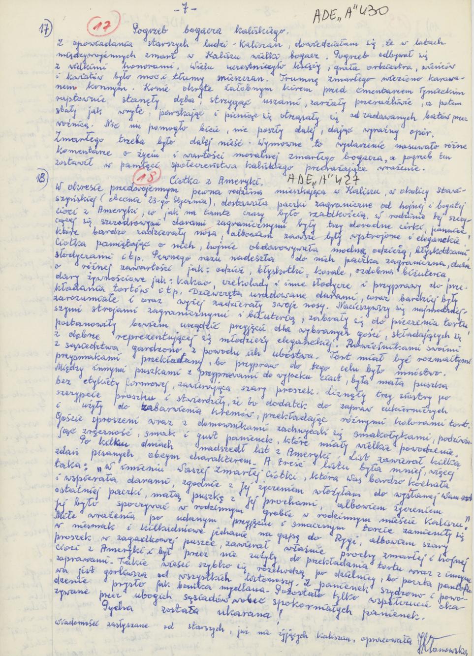 Zbiór opowieści i anegdot kaliskich