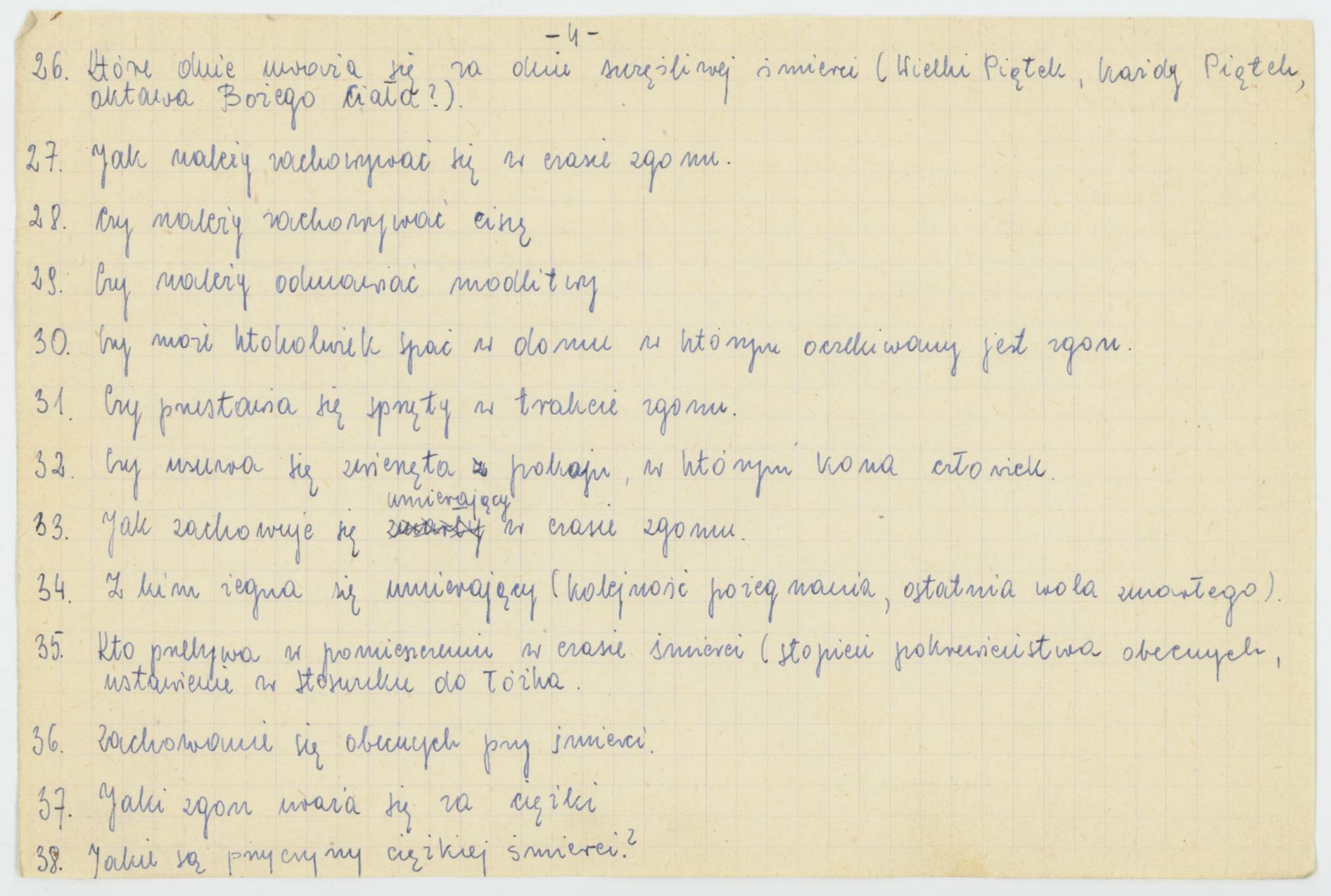 Obrządek pogrzebowy - wytyczne konkursu Koła Miłośników Folkloru Miasta Kalisza, cz. 1
