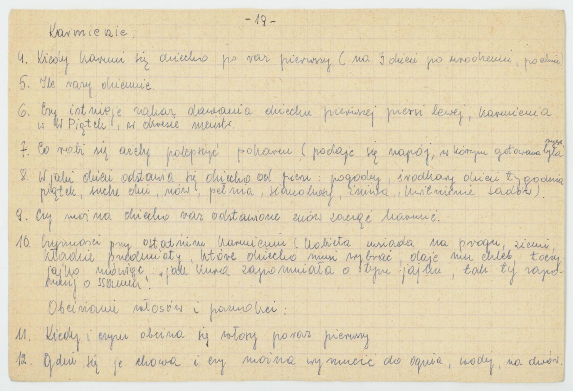 Narodziny - wytyczne konkursu Koła Miłośników Folkloru Miasta Kalisza, cz. 2