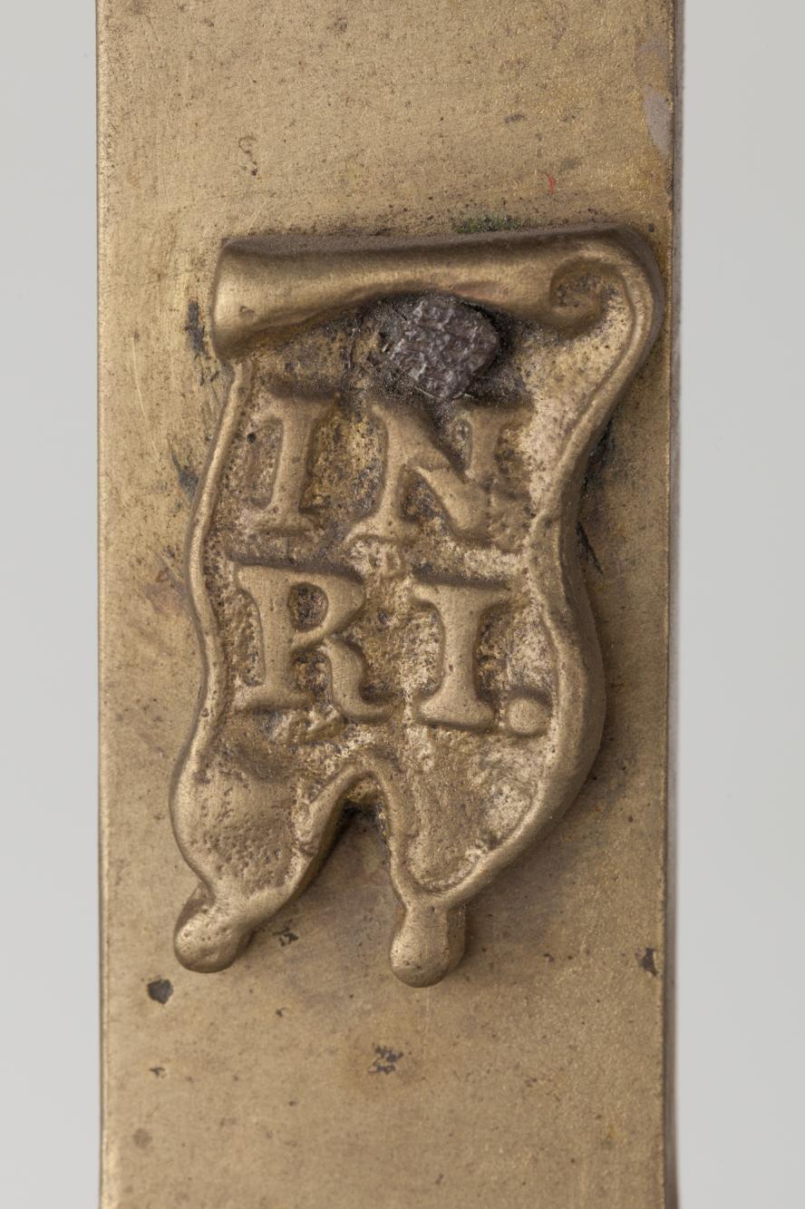 Krucyfiks mosiężny W. Kremer, Kalisz, 1909 r.