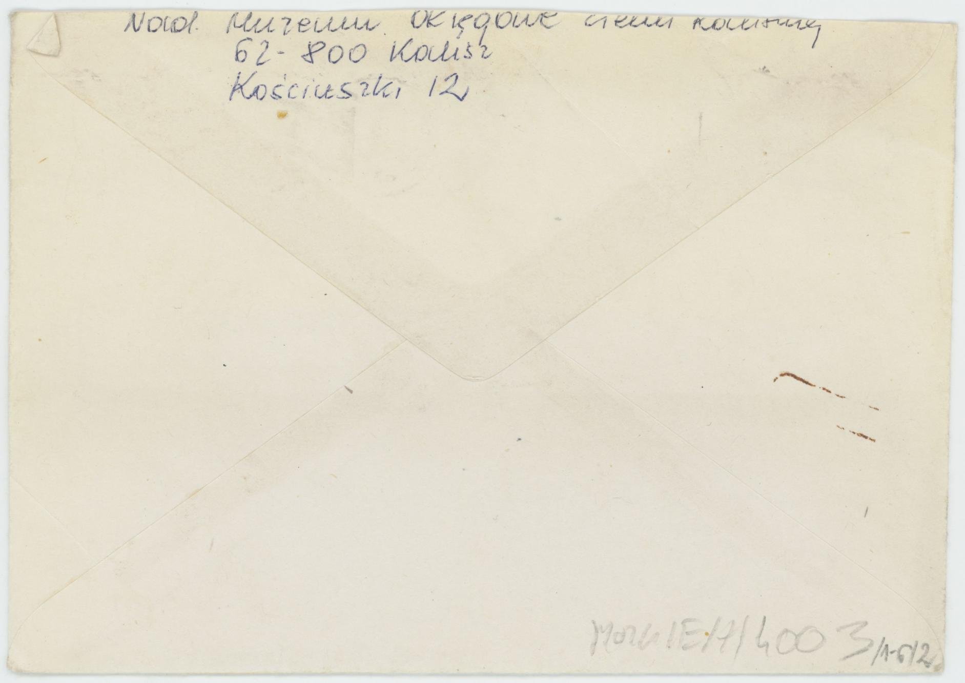 List adresowany do Jana Piotra Dekowskiego