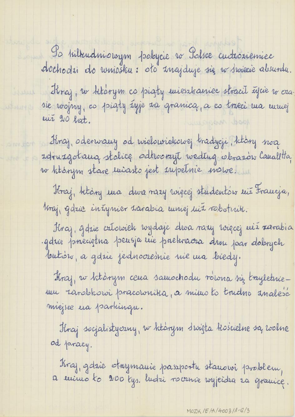 List adresowany do Jana Piotra Dekowskiego