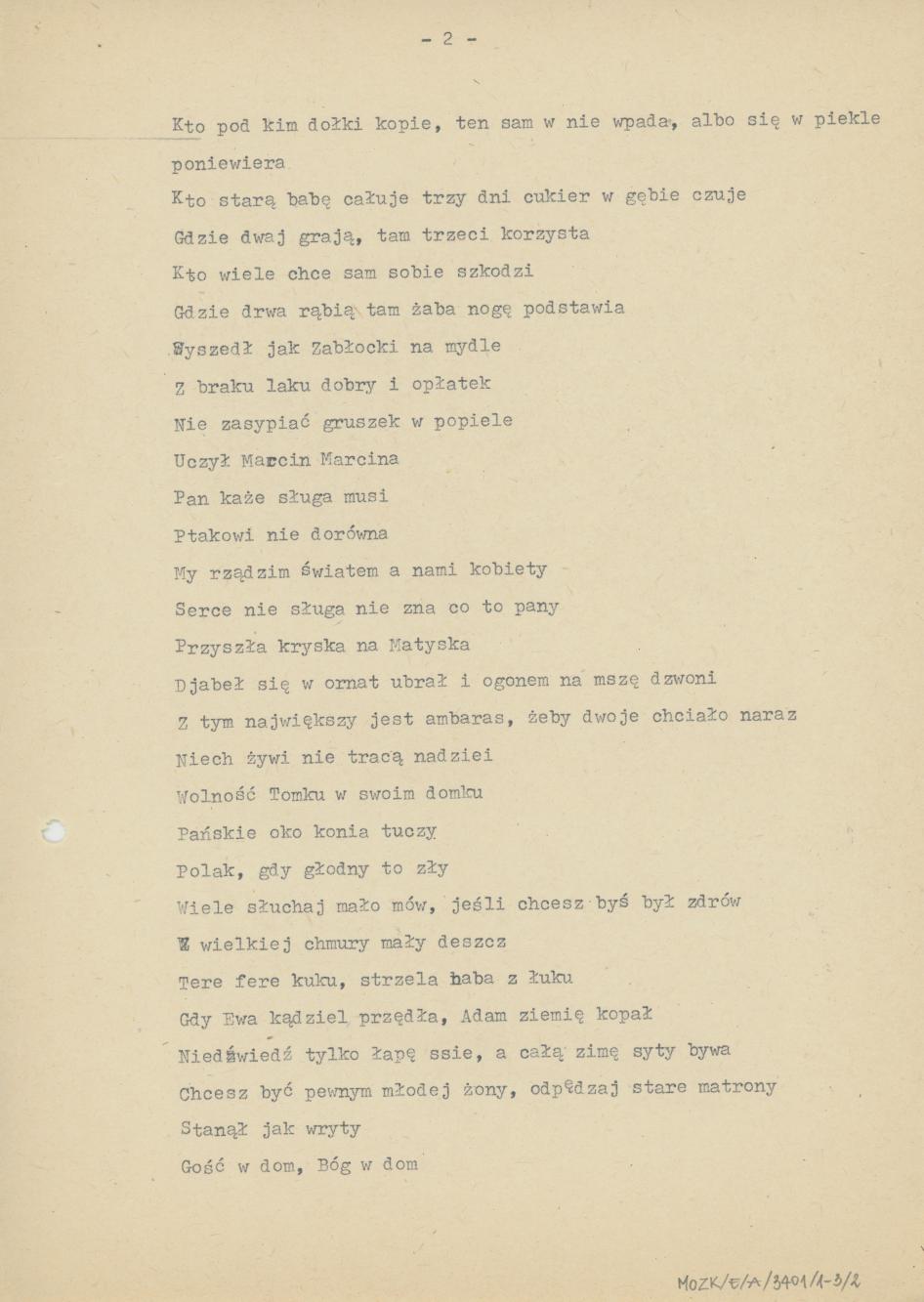 Przysłowia używane w Kaliszu