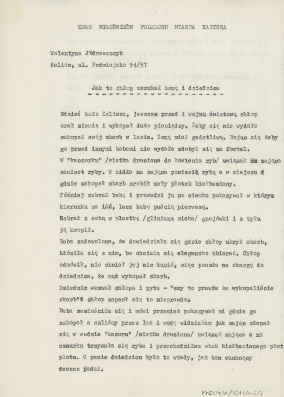 Jak to chłop oszukał żonę i dziedzica