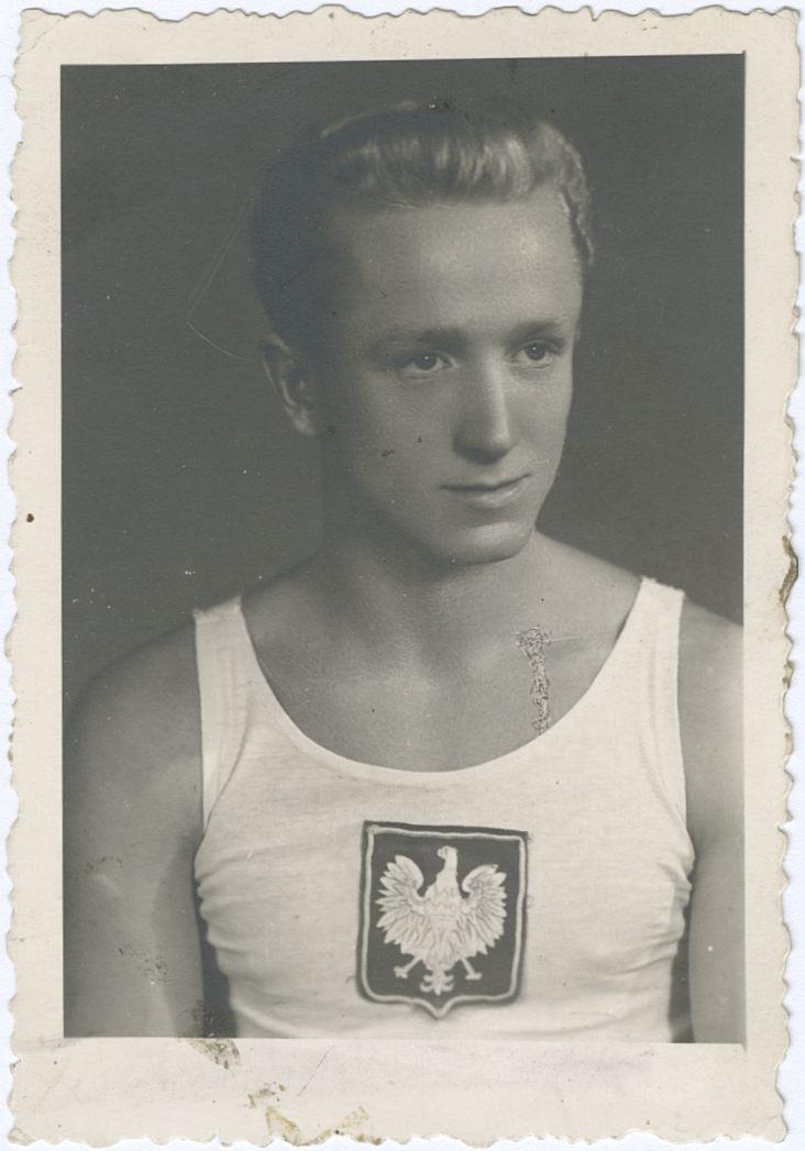Fotografia portretowa: zawodnik Tadeusz Matczak
