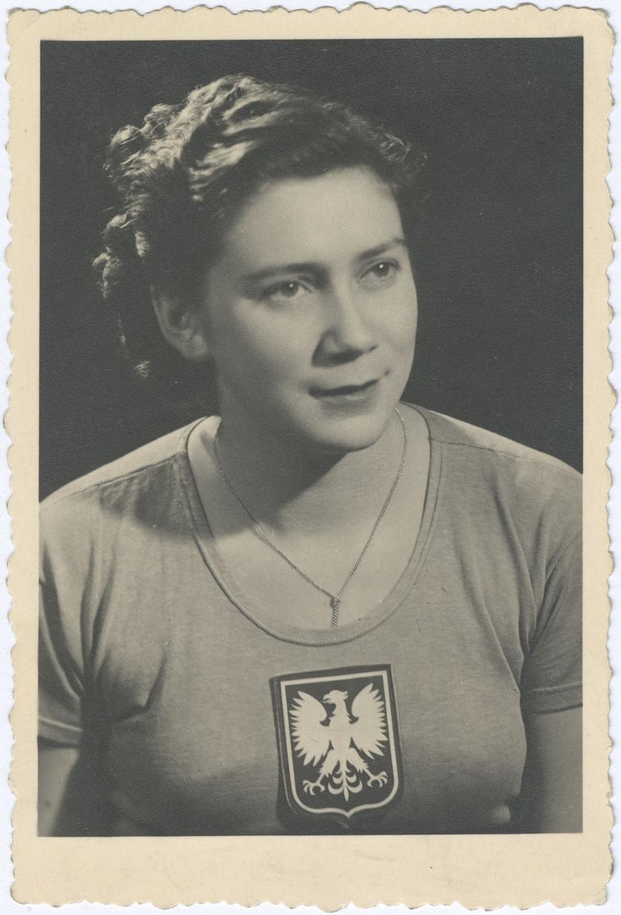 Fotografia portretowa: zawodniczka Irena Kocul (Kocur?)