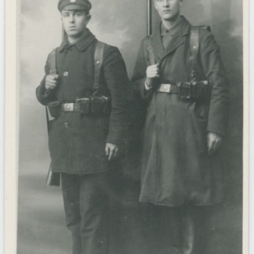 Józef Adamek i Antoni Nowacki, członkowie Polskiej Organizacji Wojskowej