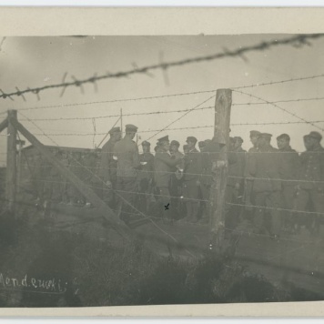 Pruski komendant mjr. rez. Hugo Kaupisch w obozie jenieckim w Szczypiornie