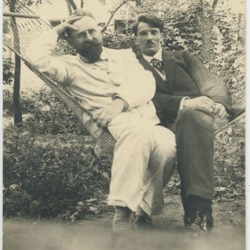 Prezydent Kalisza Jan Michalski z synem Tadeuszem