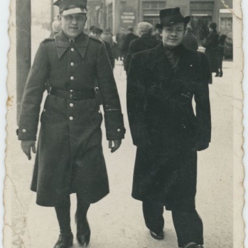 Antoni Zieliński (po lewej) w Kaliszu