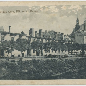 Kalisz podczas wojny 1914 - ulica Rybna