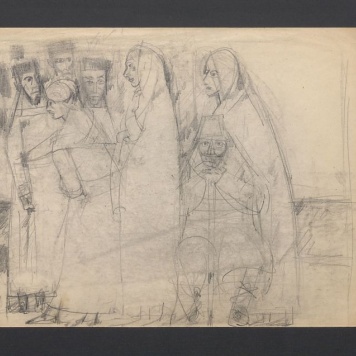 Szkic siedmiu postaci