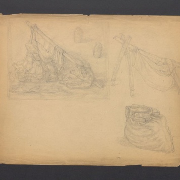 Dzieci w hamakach; horyzont