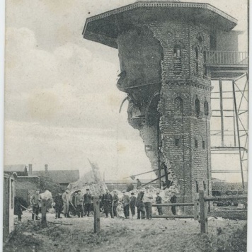 Zerstörter Wasserturm bei Kalisch