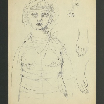 Szkic postaci dziewczynki