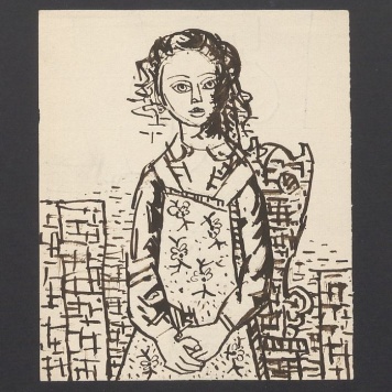 Dziewczynka; dziewczynka z krzesłem