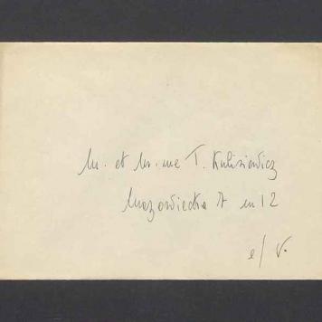 Koperta, nad. L'Ambasciatore d'Italia