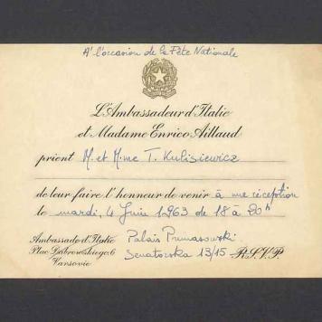 L'Ambassadeur d'Italie et Madame Enrico Aillaud [...]