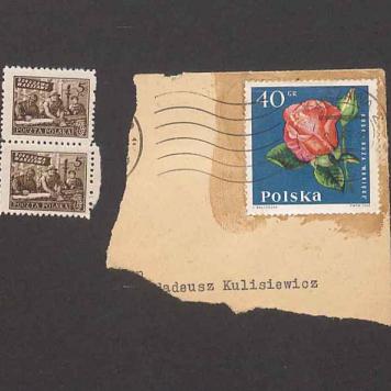 Koperta, znaczki pocztowe