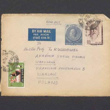 Koperta, adr. Mr. & Mrs. Prof. T. Kulisiewiez