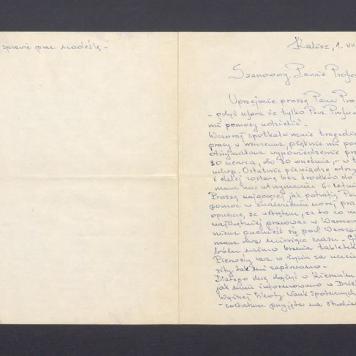 Szanowny Panie Profesorze [...]