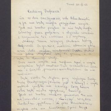 Kochany Profesorze [...]