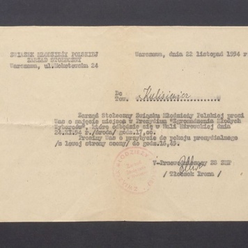 Związek Młodzieży Polskiej: prośba o zajęcie miejsca w Prezydium "Zgromadzenia Młodych Wyborców"