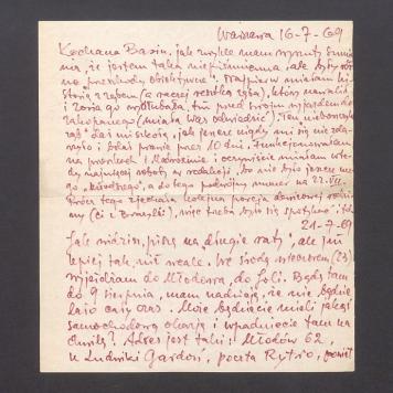 Kochana Basiu, jak zwykle mam wyrzuty sumienia [...]