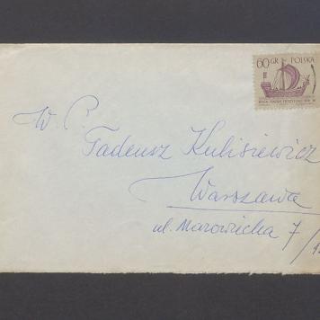 Koperta, nad. Tadeusz Komza
