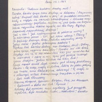 Basieńko i Tadeuszu kochani, drodzy, mili [...]