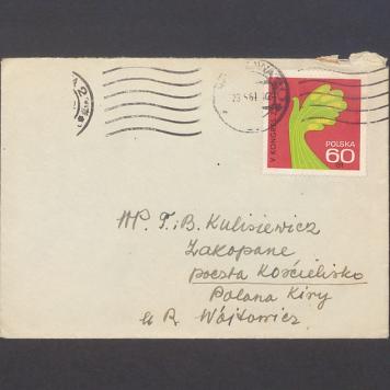 Koperta, adr. WP. T. i B. Kulisiewicz