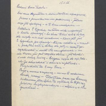 Kochani Basiu Tadeczku - Dziś rano otrzymałam [...]