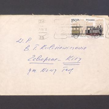 Koperta, adr. W. P. B. T. Kulisiewiczowie