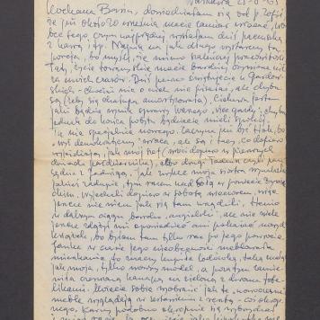 Kochana Basiu, dowiedziałam się od p. Zofii [...]