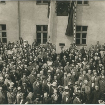 Zdjęcie z pobytu w Kaliszu . J. Piłsudskiego, I. Mościckiego, S. Wojciechowskiego