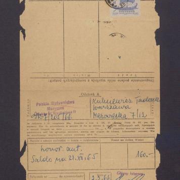 Polskie Wydawnictwo Muzyczne: odcinek rachunku