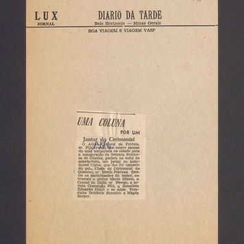 Uma Coluna. Jantar do Cerimonial [...]