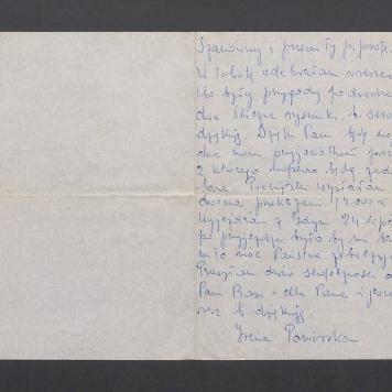 Szanowny i przemiły p. profesorze [...]