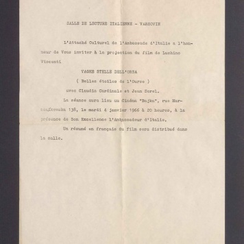 Salle de lecture Italienne - Varsovie